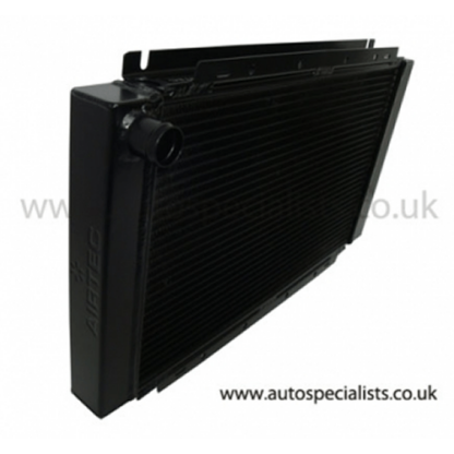 Fiesta Mk2 XR2 AIRTEC all alloy radiator 40mm corePerfect for highly modified & turbocharged Mk2 Fiestas.Dimensions: Height: 355mmLength: 600mmDepth: 50mmFeaturesLight weight tube and fin coreDirect replacement for standard radiatorCan be used with standard fan40mm all alloy coreAvailable in Pro-Series Black and Silver finish.AIRTEC part no: ATRADFO10