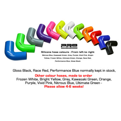 Upgrade your standard & normally perished standard rubber hoses with a set of Pro Hoses silicone Snoot Boots