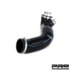 improving throttle response and an increase of power.The Pro Hoses machined CNC connector replaces the restrictive OEM part using the twist and lock tabs with supplied O-rings.Larger diameter intake hose which runs from the airbox to the turbo allows for maximum air flow