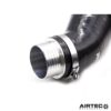 which makes installation a simple task.Please note: this will fit with any air filter kit that uses the original air box outlet size of 80mm.Specification:Larger overall capacity and freer-flowing designImprovement in response and soundDirect replacement fitmentHigh quality Pro Hoses silicone pipeBillet aluminium connectorIncludes jubilee clipsFeatures detailed fitting guideAIRTEC Part No: PH/INDYGR1