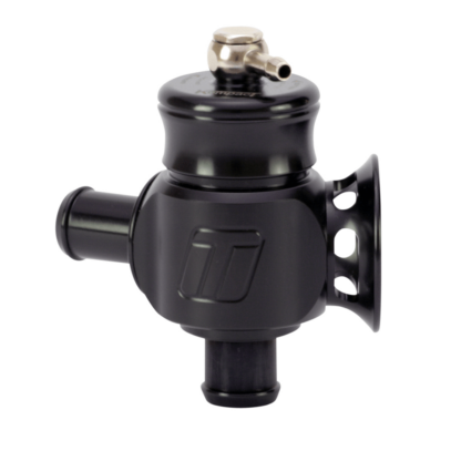 Dual outlet-type BOV. Dual Port vents both to the atmosphere and back into the air intake. Ports with sequential timing allow quieter operation during normal driving