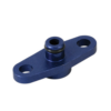 Fuel Rail Adaptor (Silver) - Allows Fitment of the Turbosmart Fuel Pressure Regulator to the OEM Fuel Rail.