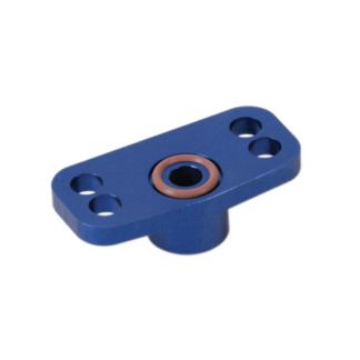 Fuel Rail Adaptor (Silver) - Allows Fitment of the Turbosmart Fuel Pressure Regulator to the OEM Fuel Rail.