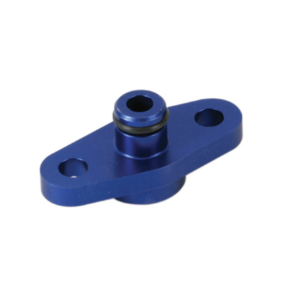 Fuel Rail Adaptor (Silver) - Allows Fitment of the Turbosmart Fuel Pressure Regulator to the OEM Fuel Rail.