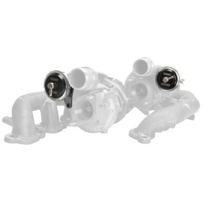 Nissan R35 GT-R Internal Wastegate Kit includes two Internal Wastegate Actuators (IWGs) to provide better turbo response and greater sensitivity when managing boost pressures. Designed as a direct bolt-on replacement for the factory parts