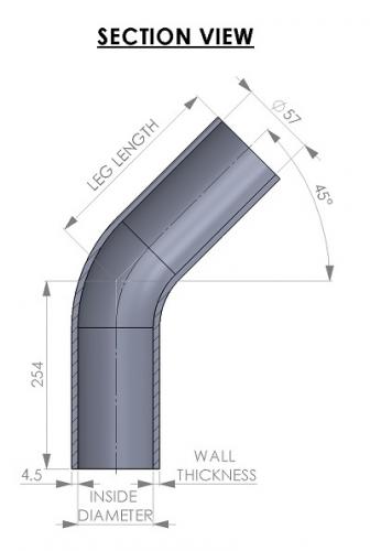 &lt;p&gt;&lt;u&gt;&lt;strong&gt;Fuel Filler Hose 57mm 45&deg; Elbow&lt;/strong&gt;&lt;/u&gt;&lt;/p&gt;