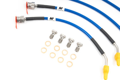 &lt;p&gt;Each brake line is hand built in house at our workshops in Gloucester (UK) using only the best available 95PVC coated Stainless steel braided PTFE hoses and machined Stainless Steel end fittings resulting in a brake hose that will perform under the most extreme and harsh conditions