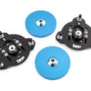 <p>After extensive development and testing we have created a pair of front adjustable suspension top mounts for the Hyundai i30N and Veloster N platform. Machined using billet 7075 aluminium and hard anodized to provide a factory appeal finish whilst also protecting the top mounts from any surface corrosion.</p>