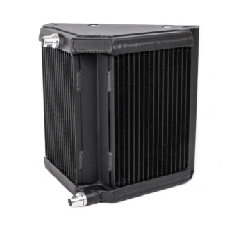 <p>Working with in the limited space available surrounding the OEM side-mount chargecooler radiator and looking to develop the most efficient heat exchanger for the space available. Forge Motorsport has developed this compact V-mount radiator setup for the Mercedes A45 AMG (2.0L M133 Engine). Increasing the available core surface area by 43.5% over the OEM component.</p>