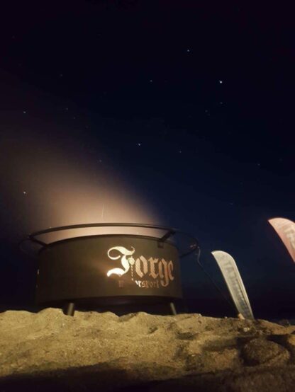 &Acirc;&nbsp;or at the Beach? Need to grill some ribs or cook some corn? Then you need the Forge Fire Pit! Be the envy of your friends and neighbours with simply the coolest Fire Pit ever made.&Acirc;&nbsp;&lt;br /&gt;