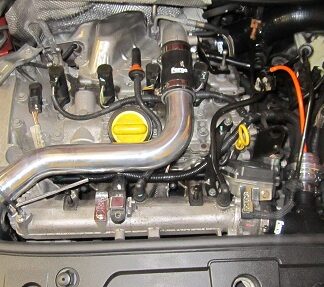 <p>An alloy and silicone replacement boost pipe kit for the Megane 225/230. The silicone couplers are available in a choice of red