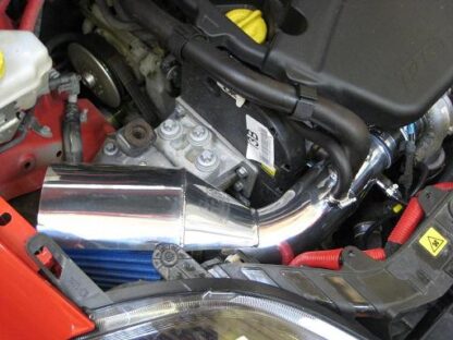 and filters the air with a Forge cone filter which gives an excellent induction noise. It comes with a heat shield integrated into the design