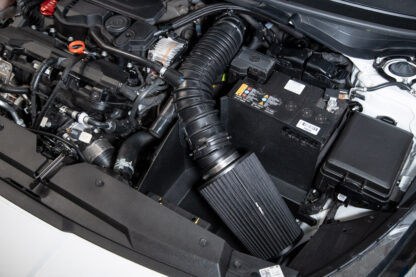 and precision folded heat shield is designed to form a barrier between the air inlet tract and radiant heat from the engine. It also helps duct the cold air to the air filter