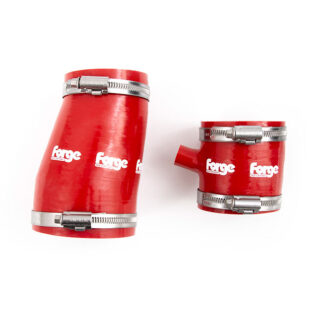 <p>Two silicone intake hoses for the intake system on the Honda K20C1 engine.</p>