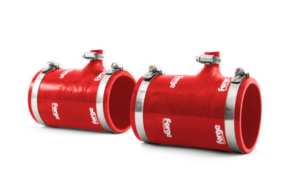 <p>A pair of Silicone Inlet Hoses For the Audi R8 V8 Petrol. These hoses are made from fabric re-inforced silicone and available in Red