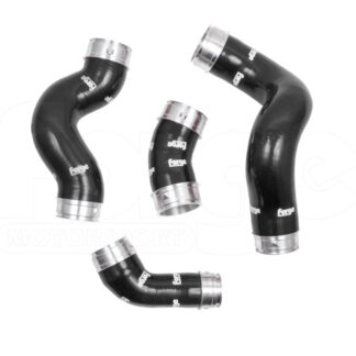 <p>This kit comprises of four&nbsp;silicone hoses complete with CNC alloy couplers and the highest quality stainless steel clamps. <strong>These hoses will withstand greater temperatures and pressures</strong> compared with the OEM hoses and they look fantastic. Available in your choice of&nbsp;red