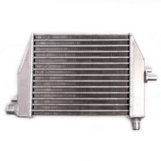 <p>The Forge Motorsport oil cooler kit for the Fiat 500/595/695 uses a custom fabricated oil cooler with a large core dimension of 165(w) x 200(h) x 47mm(d). Although there are lots of universal oil coolers on the market