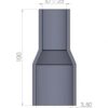 <p><u><strong>35-25mm Straight Reducer Silicone Hose</strong></u></p>