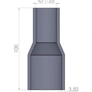 <p><u><strong>35-25mm Straight Reducer Silicone Hose</strong></u></p>