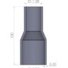 <p><u><strong>35-28mm Straight Reducer Silicone Hose</strong></u></p>