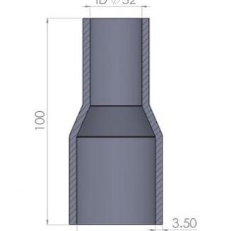 <p><u><strong>35-32mm Straight Reducer Silicone Hose</strong></u></p>