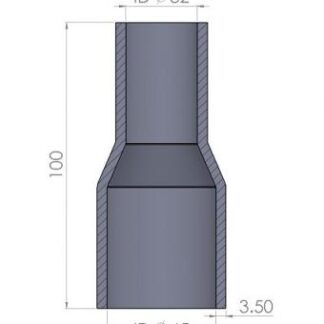 <p><u><strong>45-32mm Straight Reducer Silicone Hose</strong></u></p>