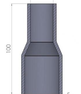 <p><u><strong>51-45mm Straight Reducer Silicone Hose</strong></u></p>