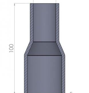 <p><u><strong>54-51mm Straight Reducer Silicone Hose</strong></u></p>