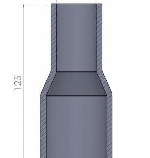 <p><u><strong>76-67mm Straight Reducer Silicone Hose</strong></u></p>