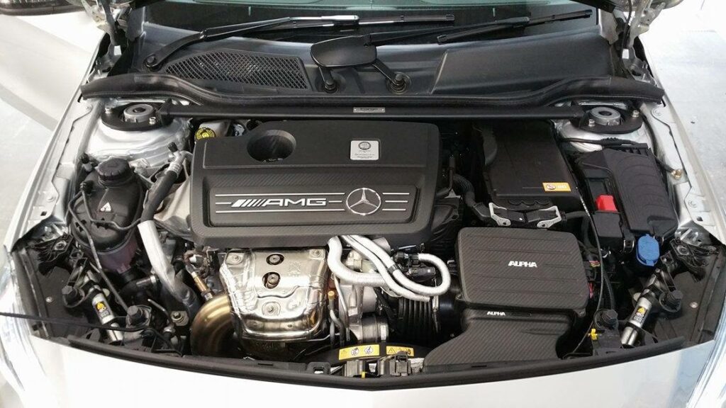 A180 Rear Struts Forge Motorsport Strut Brace For The Mercedes A45 AMG, CLA45, A160 ...