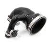 <p>The OEM plastic turbo inlet includes a restrictive ribbed and hollow noise chamber that is designed to disturb the air flow and reduce induction noise