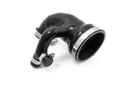 <p>The OEM plastic turbo inlet includes a restrictive ribbed and hollow noise chamber that is designed to disturb the air flow and reduce induction noise