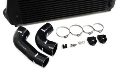 we have designed our race intercooler to further enhance performance over the original intercooler and our previous iteration of our cooling solution