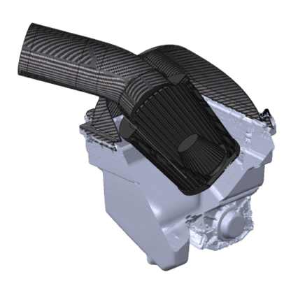 we created a modular design that was 3D printed and allowed for different variations of MAF position
