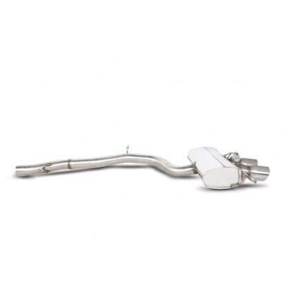 &lt;p&gt;Scorpion Exhausts excellent cat back exhaust system for the VW Mk6 Golf R. Constructed with 76mm aircraft quality stainless steel. This version omits the centre silencer to enhance the tone and aid performance.&lt;/p&gt;