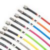 Stainless steel brake lines will not expand under load unlike OEM rubber hoses&lt;/li&gt;