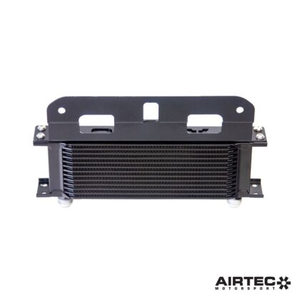 bolt-on installation. Its cooling efficiency and easy fitment makes it an essential modification for all modified R56 Mini Cooper S models.Please note: Trimming of the upper plastic grille is required to fit.Key features:•     Designed and developed in the UK•     Reduces oil temperatures on track and road•     Proven AIRTEC large capacity external oil cooler•     Billet aluminium take-off adapter plate•     Bespoke laser-cut and powder coated brackets•     High-quality hoses and fittings•     Comprehensive kit with all fixtures