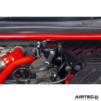 suitable for track or fast road use.Oil catch cans are vital preventative additions to ensure the performance and efficiency of Direct Injection engines doesn’t deteriorate over time.AIRTEC Motorsport’s solution to developing a catch can kit specifically for the Megane RS Mk4 model utilises the available space to integrate seamlessly within the engine bay. It features a high-quality laser cut bracket