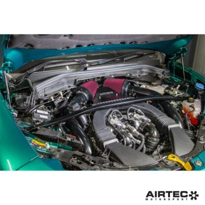 AIRTEC Motorsport is proud to launch our Stelvio Quadrifoglio induction kit suitable for fast road or track use.The ChallengeThe car's original air intake is a complex set up that features a single