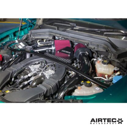which improves throttle response as well as induction sound and aesthetics within the engine bay.Featuring huge 90mm free-flowing cotton air filters in place of the single