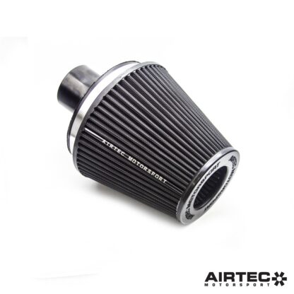 Large cotton designed filter with specifically machined alloy trumpets for Focus RS mk2 fitment