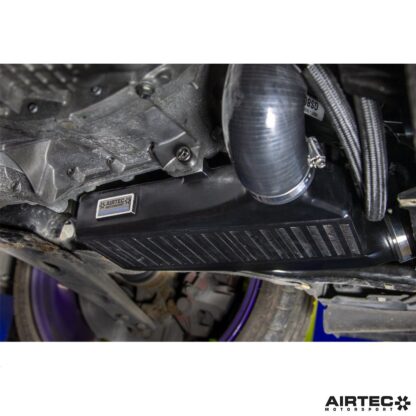the kit fits neatly behind the undertray and can be reverted back to standard with no issues. The comprehensive fitting kit includes Pro Hoses silicone pipes together with all the required fixtures and fittings