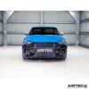 the AIRTEC Motorsport intercooler offers much greater efficiency and volume over standard and by integrating the crash bar into the design