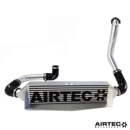 this means less welding and a stronger IntercoolerAir-ram scoop which forces cold air directly into the intercooler coreComes complete with alloy pipes and silicon hoses