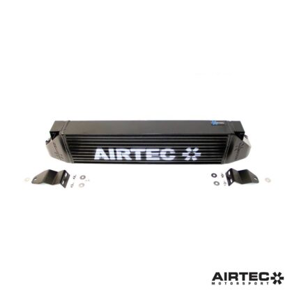 the HUGE 90mm core and smooth flowing end tanks has been tested and proven to lower intake temps.Bolts onto the bottom of the radiator cradle so there isn't major weight added onto the standard radiator mounts like other alloy intercoolers on the market.Comes with full brackets and all fixtures and fittings included.Available in natural silver or Pro-Series satin black finish for that ultimate stealth look. Still as easy to fit and improved high-flow design. Dimensions:Width: 325mm Height: 165mmDepth: 90mmCapacity: 4.8 litresRegistered Design Right number: Application Pending AIRTEC part no: ATINTVOL2