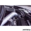 it is offered in either Motorsport brushed silver or powder coated black finishes and features a laser cut AIRTEC Motorsport plaque. The comprehensive kit also includes a Pro Hoses silicone connector and all fixtures and fittings