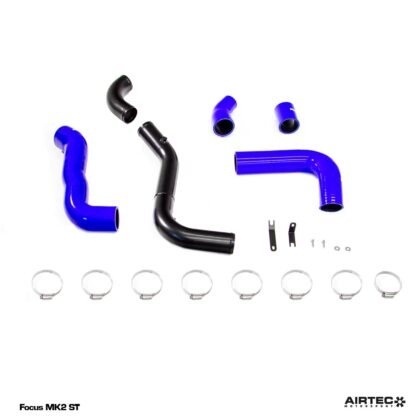 everything you need is included in the kit.Features:Hot side (Turbo to Intercooler) is made from 2.5" light weight alloy and connected with 5 ply silicon hose joiners.Cold side (Intercooler to throttle body) we went for a 1 piece 2.5" silicon hose