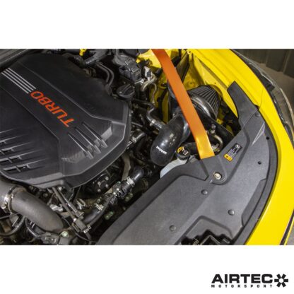 as well as detailed instructions.Features:Comprehensive intake kit designed specially for the Kia Stinger GT platformHigh-quality Pro Hoses silicone pipework with improved internal flowFits with either standard air boxes or AIRTEC Motorsport intake kitImproved soundtrack and under bonnet aestheticsIncludes all fixtures and fittingsAIRTEC Part No: ATMSKIA4