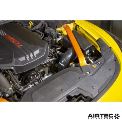 these replace the original intake hoses that go from the air boxes to the turbos. Made from high-quality silicone the improved design offers increased capacity as well as smoother internal flow and can work with either the original air boxes or our AIRTEC Motorsport induction kit.The result is improved throttle response