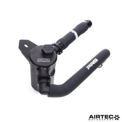 which allows the catch can to attach neatly in place.The can itself features an internal baffle and dipstick